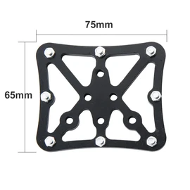 Clipless Clip-in Platform Adapter Pedal for Regular Shoes Compatible Shimano SPD Speedplay Aluminum Alloy Bike Pedal Adapter (Black)