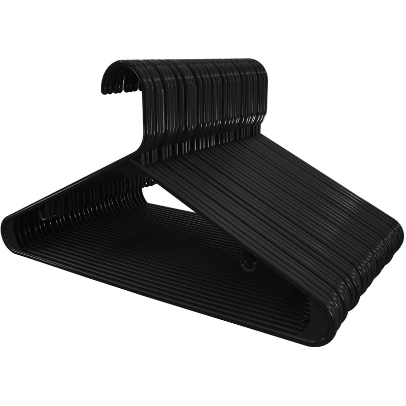Utopia Home Plastic Hangers 50 Pack - Space Saving Clothes