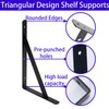 Shelf Bracket JINLINY 10 Pack Triangular Design Metal Shelf Supports