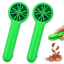2Pcs Grape Cutter Tool,Kitchen Fruit Cutter Slicer Grape Strawberry Cherry Tomato Slicer into 4 Pieces for Vegetable Fruit Salad,Quarter Grape Slicer Kitchen Gadget