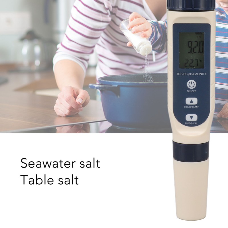 5 in 1 Water Quality Tester TDS EC PH TEMP