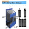 ALYER Hanging Plastic Grocery Bag Holder and Dispenser,Mesh Over the