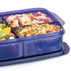 Tupperware Contenedor para lunch con 3 div. Dim: 4.5x15x26 cm.