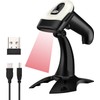 Eyoyo Barcode Reader, Barcode Scanner, Wireless Barcode Reader with Stand,
