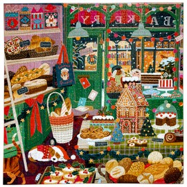 Eeboo 1000 Piece Christmas Baking Jigsaw Puzzle - Adult 1000 Pieces Cardboard Jigsaw Puzzle - Dimensions 58.5cm x 58.5cm