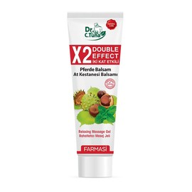 FARMASi Dr. C. Tuna Pferde Balsam Double Effect Massage Gel, Horse Chestnut & Herbal Cooling Formula for Relaxing Body Massage, Refreshing Menthol Sensation, 8.45 fl oz