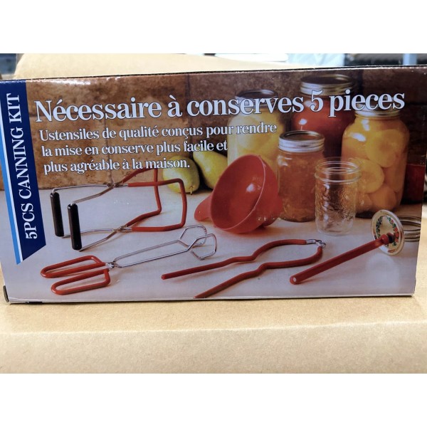 Canning Supplies Kit Essential Set Tongs Wide Funnel Jar Lifter