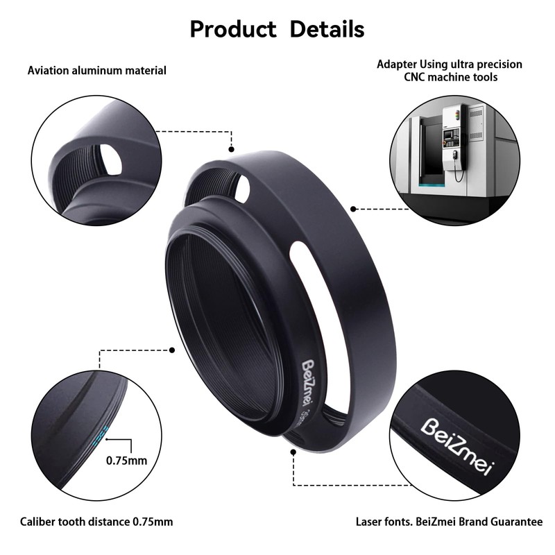 BEIZMEI 77mm Camera Lens Hood,Compatiable All Brands Lens with 77mm