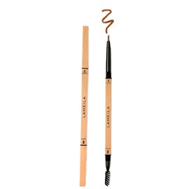 Lamela Double Sided Eyebrow Pencil with Brush, Brown and Transparent (Cappuccino)