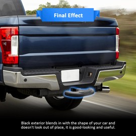 Wsays Towing Hitch Step Rear Bumper Guard Bar for 2 inch Receiver Mount Compatible with SUV, Truck, Pickup