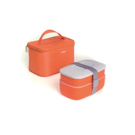 Brunch Time Lunchbox orange/weiß