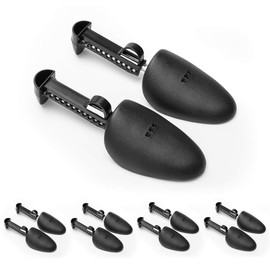 AHIER - Árboles de zapatos para hombres, 5 pares (10 unidades), árbol de zapatos de plástico ajustable para hombres, zapatos para tenis, zapatos, soporte para botas
