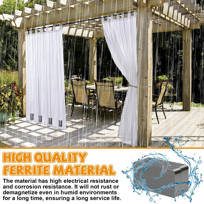 UHETLET Pack of 10 Magnetic Weights Magnetic Shower Curtain Weights