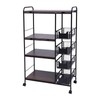 ILWorkTLs 4-Tier Free Standing Kitchen Bakers Rack,Kitchen Cart with 4