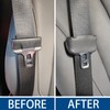 SUNBREATH Car Seat Belt Buckle Cover Leather Seatbelt Clip Protector