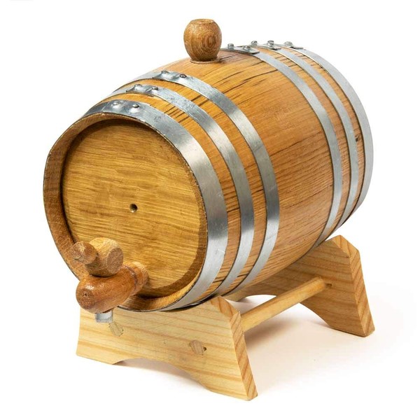 Urban Bar Oak Ageing Barrel with Stand - Mini 15cm × 12cm × 16 cm 1 Litre Model No UB3782