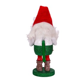 Kurt S. Adler 13.5-Inch Hollywood Gnome with Gingerbread Cookies and Candy Cane Nutcracker, Multi
