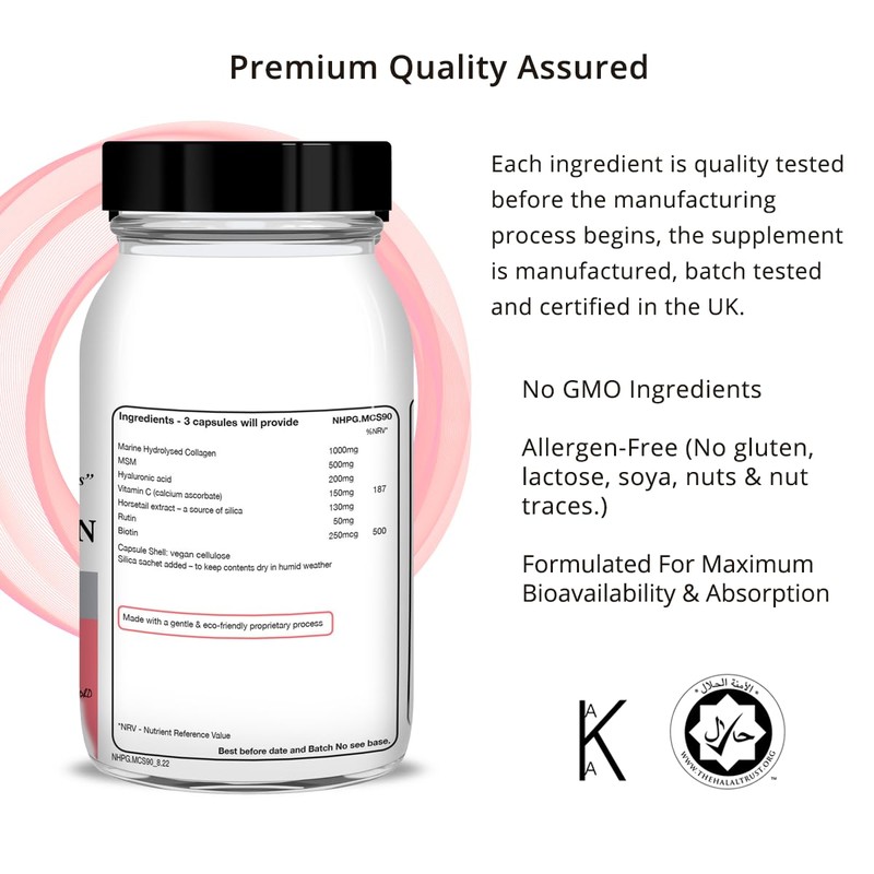 Advanced Marine Collagen Support, specifically Designed to Support Skin, Joints,