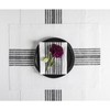 Solino Home Farmhouse Linen Black and White Table Runner 108