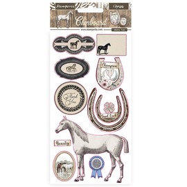 Stamperia International Chipboard-Romantic Horses, Various, 15 x 30 cm