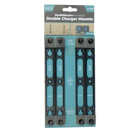 StealthMounts Charger Mounts for Makita DC18RD Chargers (Black) - 2 Pack