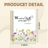KRHFG Floral Christian Spiral Notebook, 2 Corinthians 5:7 Bible Verse