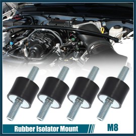 TUCKBOLD 4pcs M8 Anti Vibration Rubber Isolator Mount 25x20mm for Car Engines Automotive Parts