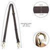 Allzedream Replacement Genuine Leather Long Adjustable Shoulder Bag, Dark coffee