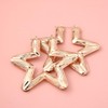 Large Bamboo Joint Hoop Earrings - Hollow Out Hoops with