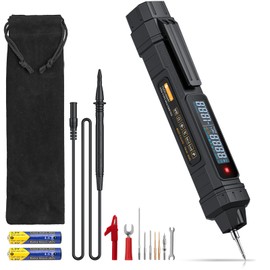 Neoteck 3 in 1 Pen Type Multimeter with Phase Sequence Detection 6000 Counts Digital Multimeter Voltage Tester with LCD Display for AC/DC Voltage Resistance Diode Continuity Capacitance Frequency