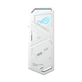 ASUS ROG Strix Arion White M.2 NVMe SSD Enclosure-USB3.2 Gen 2x1 Type-C (10Gbps), Dual USB-C to C & USB-C to A, Screwdriver-Free, Thermal Pads Included, Fits PCIe 2280/2260/2242/2230 M Key/B+M Key