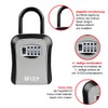 WLZP Key Safe, Key Safe with 4-Digit Combination Code, Wall