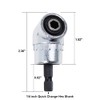 AUTOTOOLHOME Flexible Drill Bit Extension with Right angle Drill Adapter