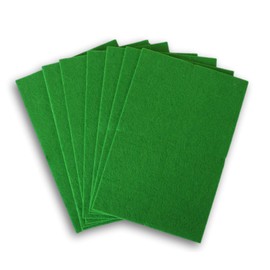 Felt Sheets Craft Sewing DIY Set - Solid Color Sheet Packs - 6 x 9 inches - 8 Ct (Green)