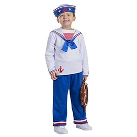 Dress Up America Sailor Boy Costume - Beautiful Dress Up Set for Role Play