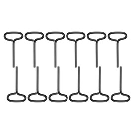 PATIKIL 5/32" Standard Hex Dogging Key, 12 Pack Solid Steel Wrench Door Key with T-Shaped Full Loop for Crash Bar, Push Bar Emergency Exit Devices, Black