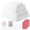 160 Pcs Packing Foam Pouches Kit with Fragile Label Sheet