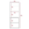 ZJMTOCYU Stylish and Functional Mila Bathroom Cabinet with Multiple Shelves,