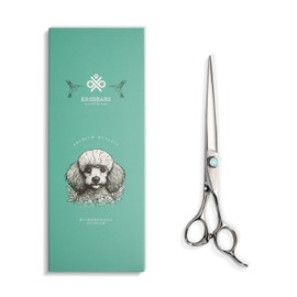 K9 Shears 7" Dog Grooming Scissors – Handcrafted, Ergonomic, VG10 Stainless Steel for Sharper, Tougher, Better Edge Retention, Lightweight Shears with 3D Convex Blade for Dogs and Cats
