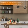 Lazy Susan Organizer 14 inch, Bamboo Lazy Susan for Table,