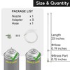 Aerosol Can Extension Side Spray Nozzle Set, 23In Hose, Adapter,