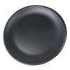 Ebros Gift Contemporary Ridged Silk Black Melamine Series Dinnerware Serveware