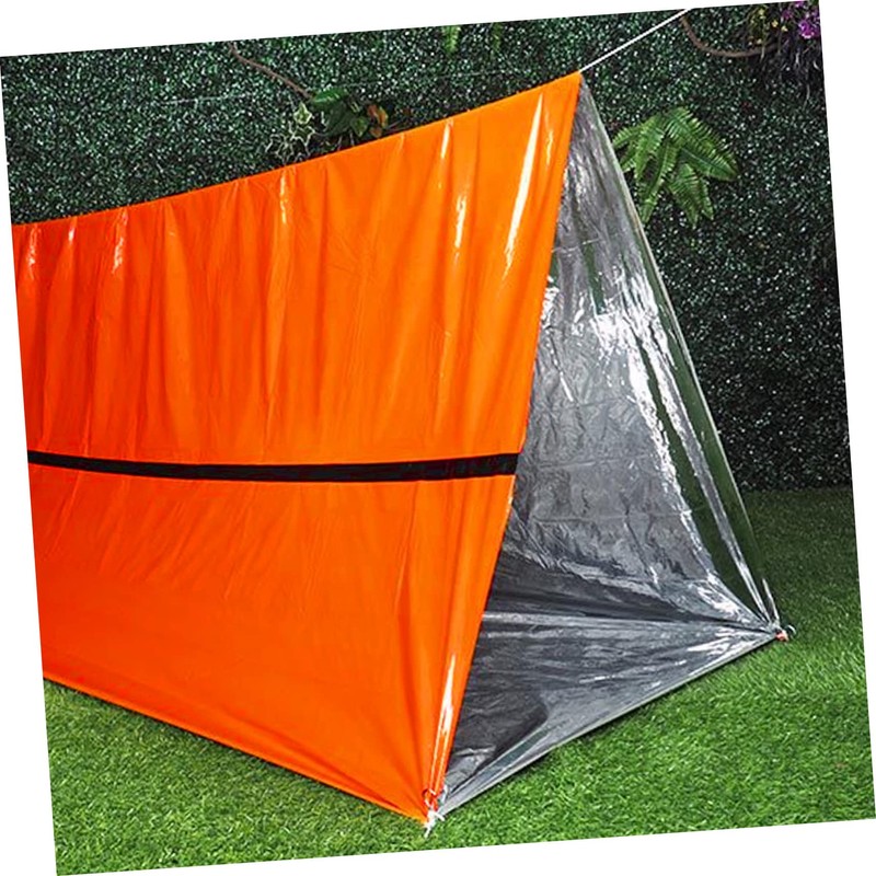 KOMBIUDA 1set Emergency Sleeping Thermal Survival Sleeping Bag and Tent