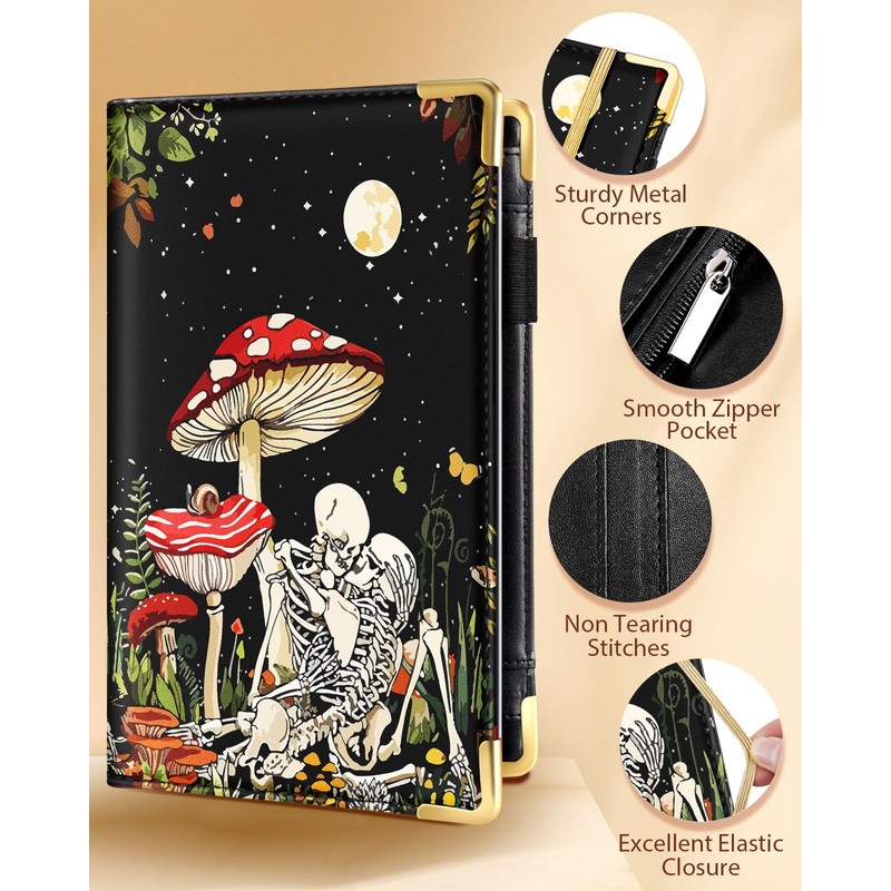 Slohif Server Book for Waitress Cute Serving Books with Zipper