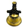 Whydah Pirate Ship Bell, Antique Gold and Black Finish, Elegant