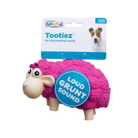 Outward Hound Tootiez Sheep Grunting Latex Rubber Dog Toy, Small