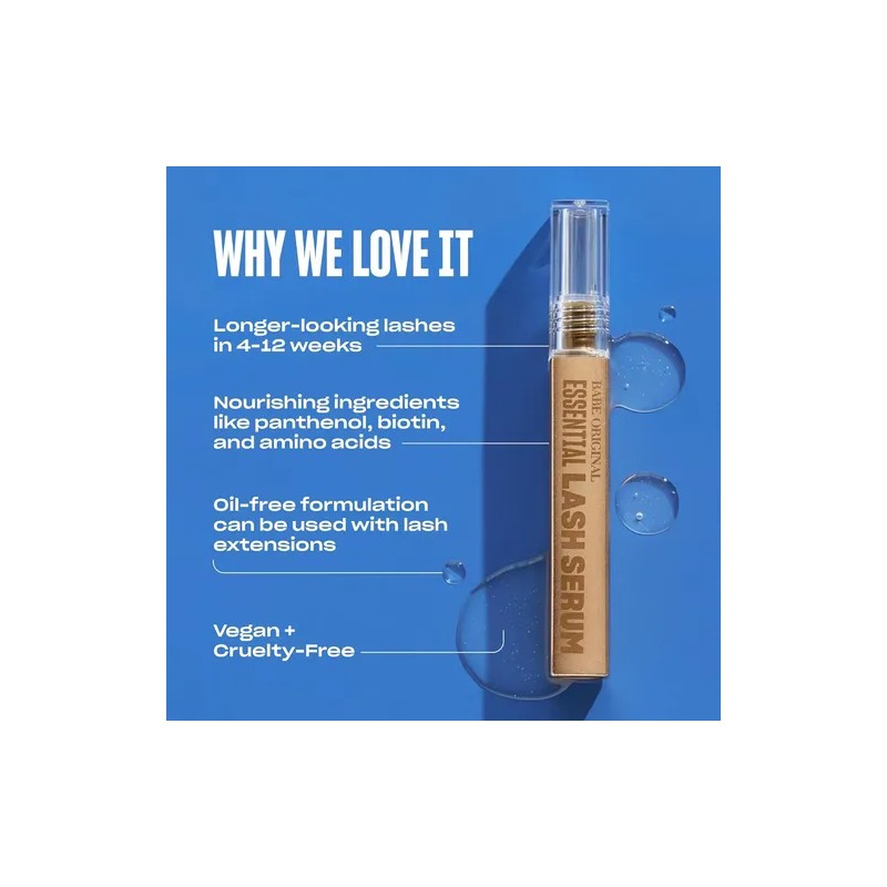 Babe Lash Essential Lash Serum De Pestañas 0.03fl Oz