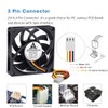 GDSTIME 12V 70mm Computer Fan 70 x 15mm PC Cooling