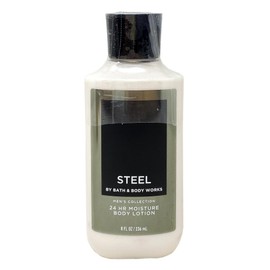 Generic Bath and Body Work Men's Collection STEEL 2 Pack Body Lotion Gift Set - 8 fl oz / 236 mL each, Full, black