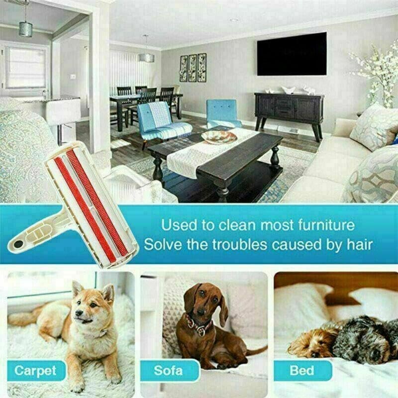 AIMALL Pet Dog Cat Hair Remover, Self-Cleaning Fur Removal Tool